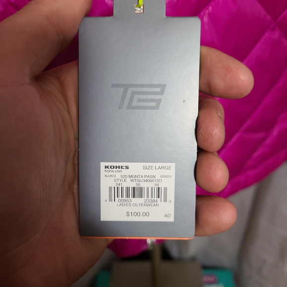 Tek Gear magenta Warm Warmtek jacket - Picture 3 of 7